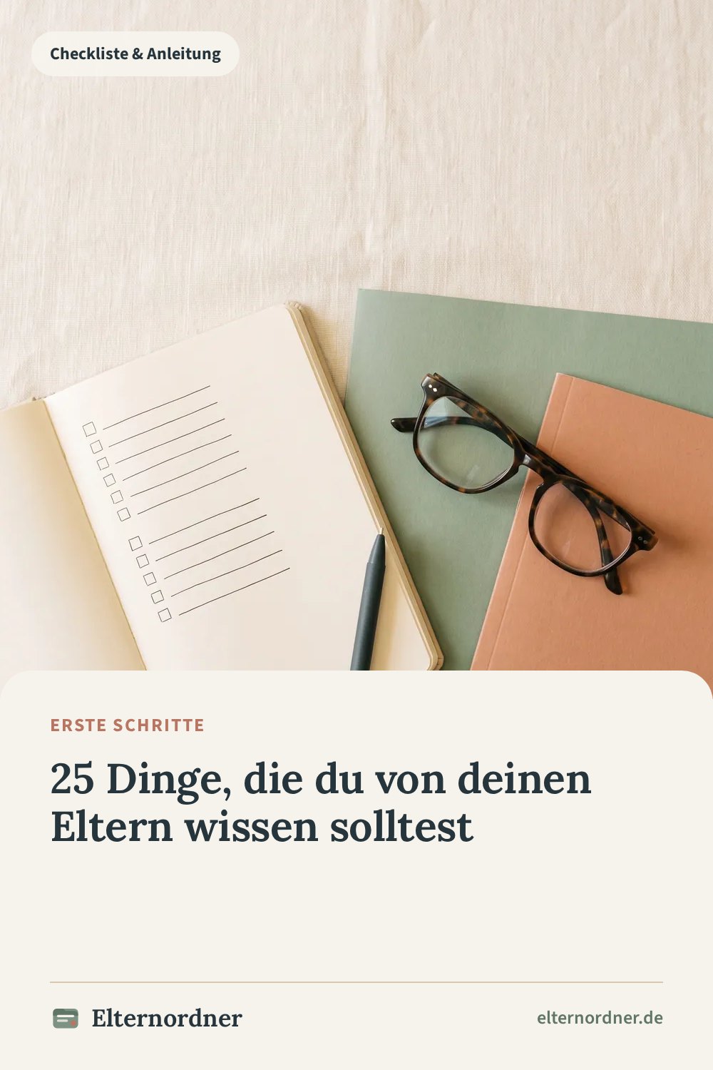 Pinterest-Grafik: 25 Dinge, die du von deinen Eltern wissen solltest
