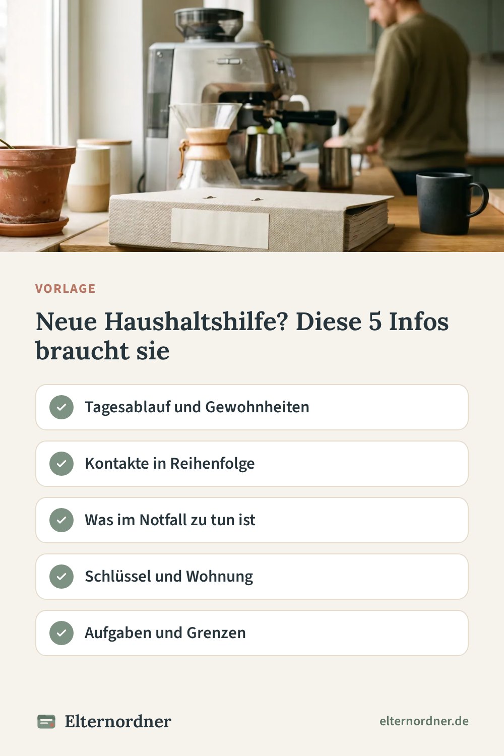 Pinterest-Grafik: Neue Haushaltshilfe? Diese 5 Infos braucht sie