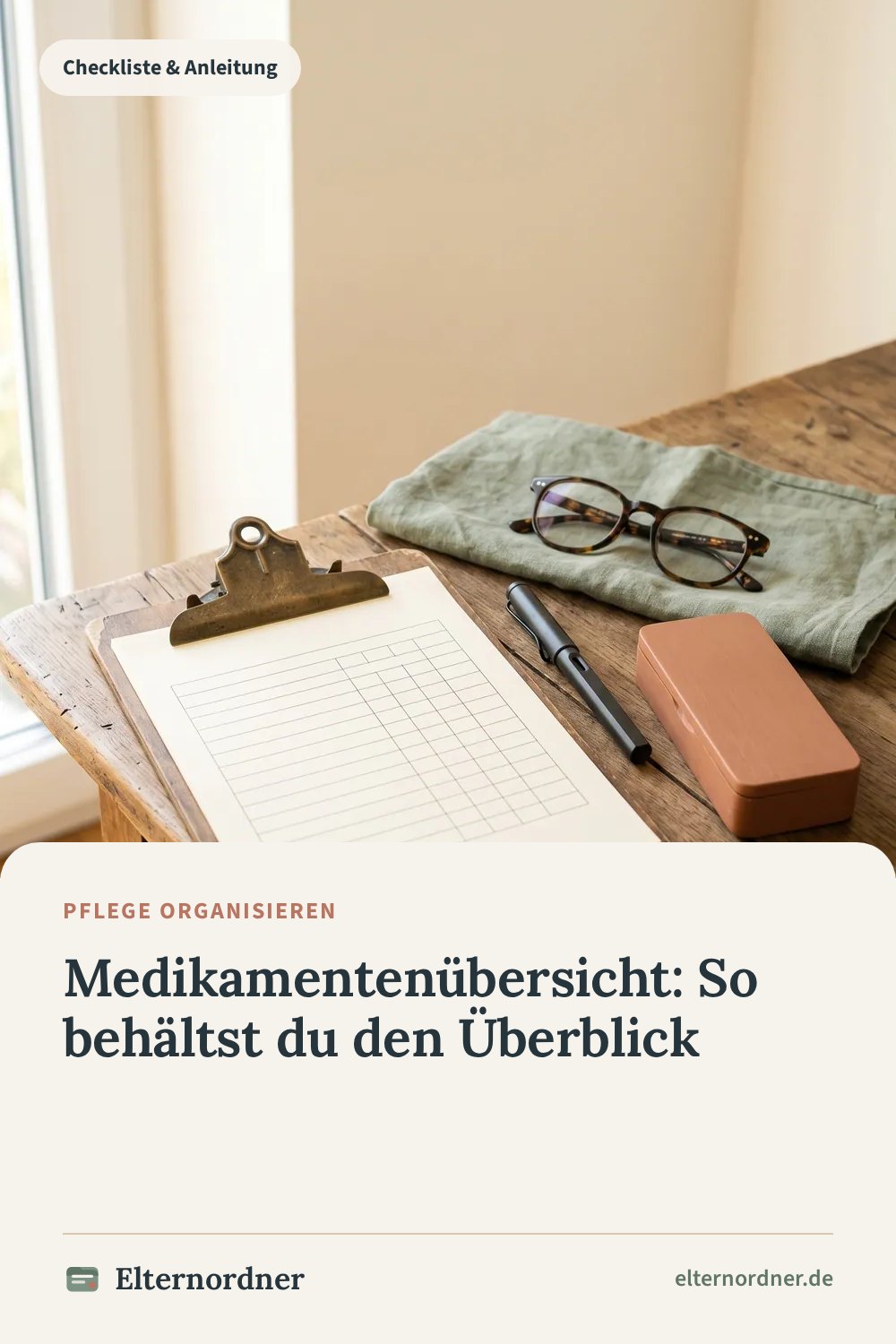 Pinterest-Grafik: Medikamentenübersicht: So behältst du den Überblick