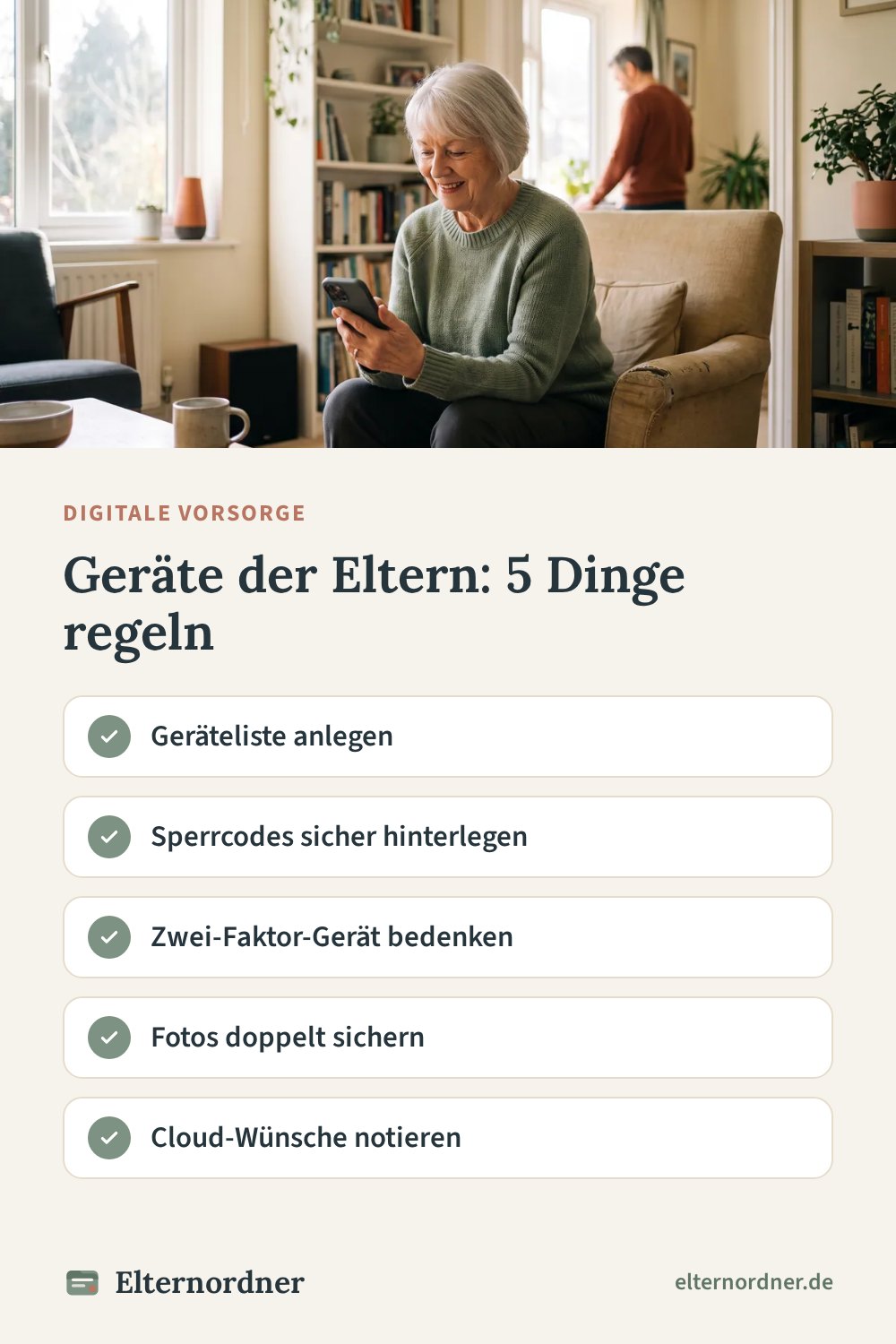 Pinterest-Grafik: Geräte der Eltern: 5 Dinge regeln