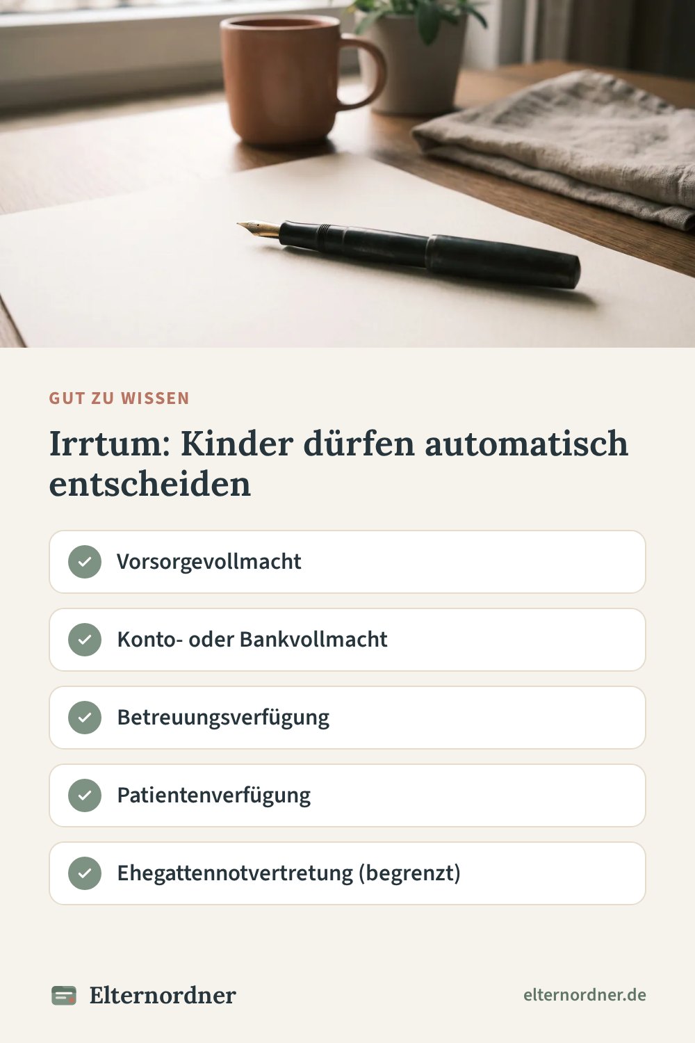 Pinterest-Grafik: Irrtum: Kinder dürfen automatisch entscheiden