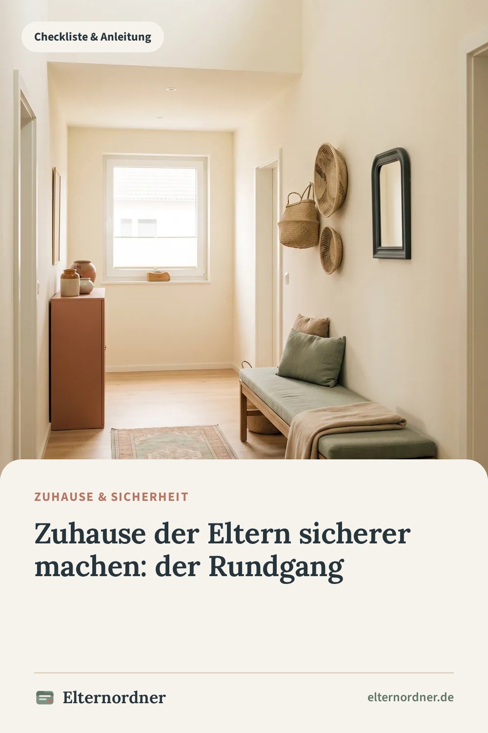 Pinterest-Grafik: Zuhause der Eltern sicherer machen: der Rundgang
